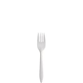 Dart® Style Setter® Fork 6.1 IN PP White Medium Weight Microwave Safe 1000/Case