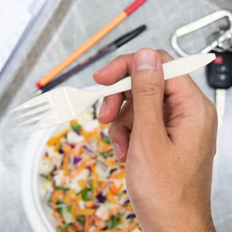 Dart® Style Setter® Fork 6.1 IN PP White Medium Weight Microwave Safe 1000/Case