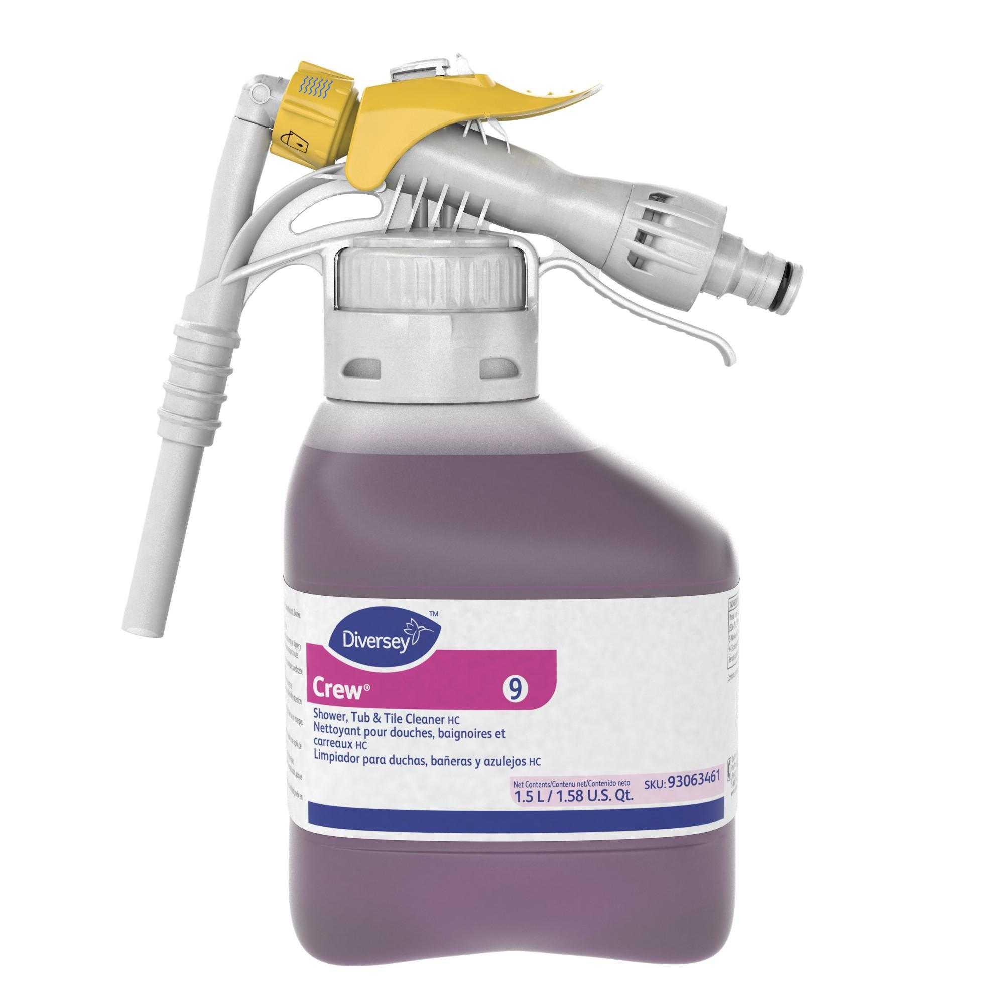 Crew® Clean Scent Restroom Cleaner Tub & Tile Cleaner 1.5 L Daily Multi Surface Acidic RTD Non-Abrasive 2/Case