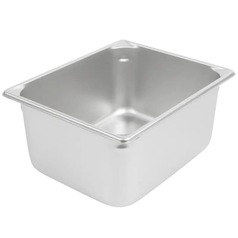 Steam Table Pan 1/2 Size 6 IN Stainless Steel Deep 22GA 1/Each