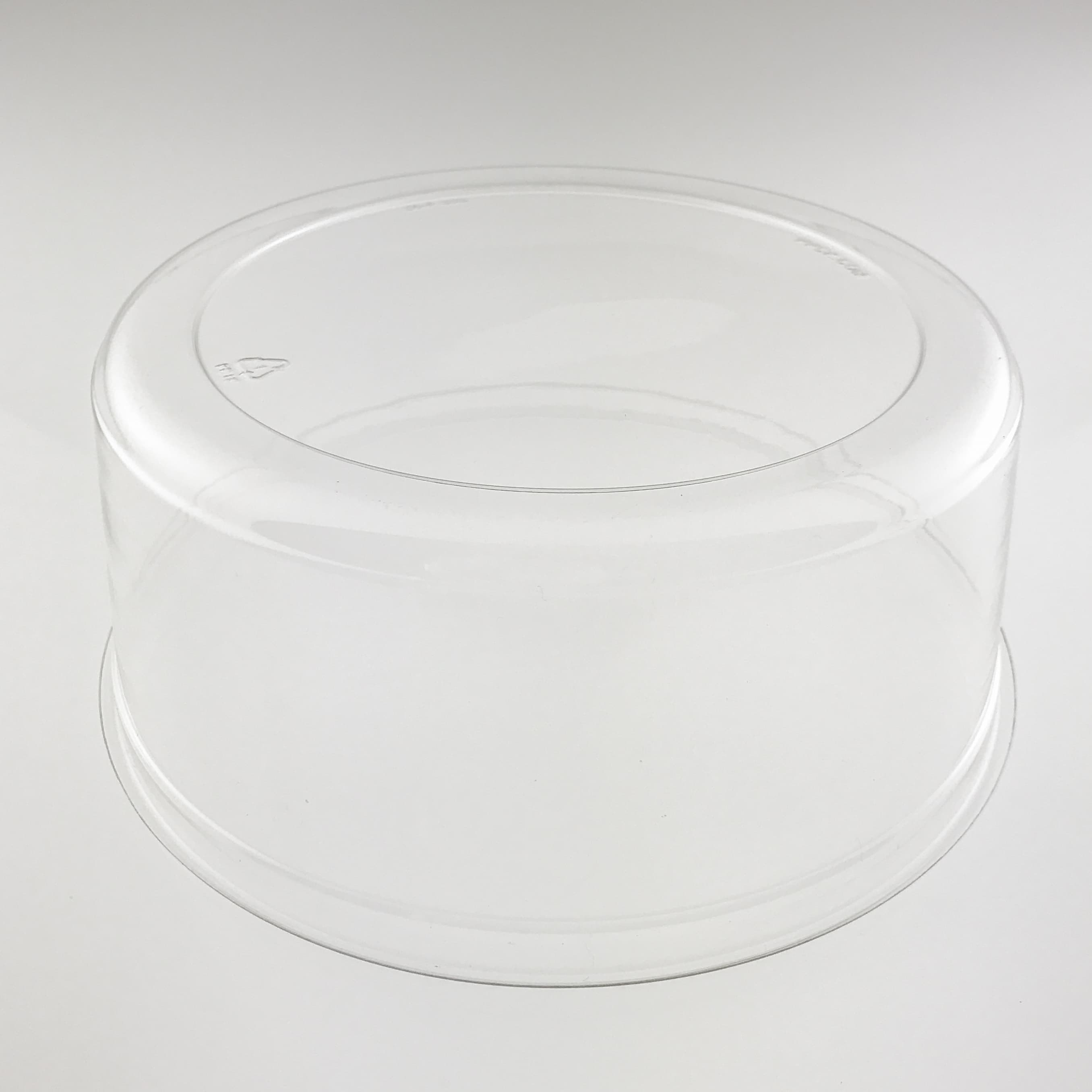 Lid High Dome 8.88X3.5 IN 1 Compartment PET Clear Round For Cake Bakery Container Smooth Unhinged 80/Case