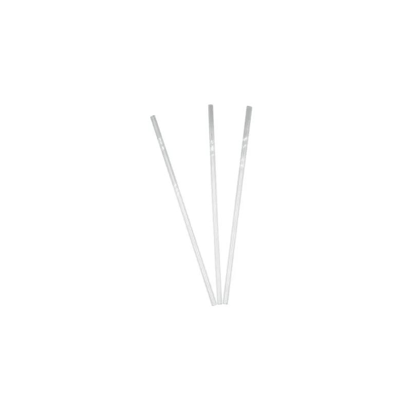 Super Jumbo Straw 0.24X8 IN PLA Clear Paper Wrapped 10000/Case