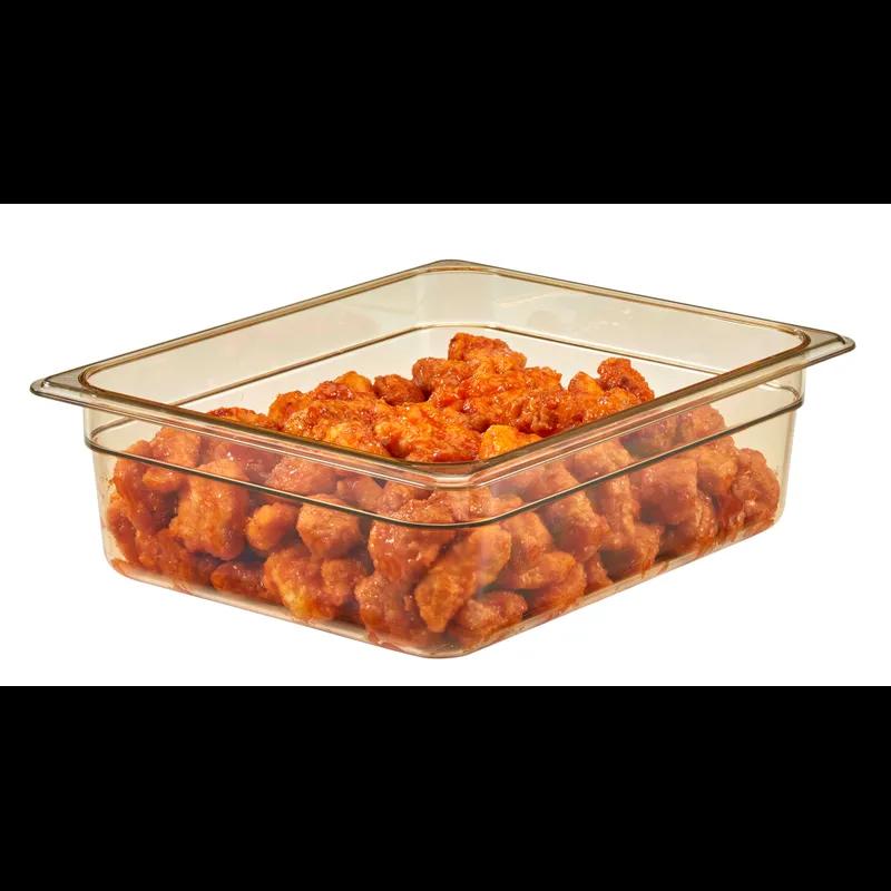 Food Pan 1/2 Size 4 IN Clear Plastic 1/Each