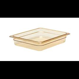 Food Pan 1/2 Size 2.5 IN Clear Plastic 1/Each