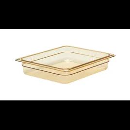 Food Pan 1/2 Size 2.5 IN Clear Plastic 1/Each