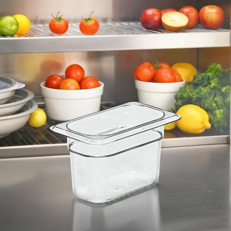 Food Pan 1/9 Size 4 IN Clear PC 1/Each