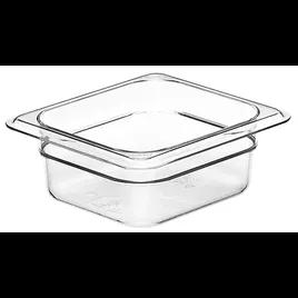 Food Pan 1/6 Size 2.5 IN Clear PC 1/Each