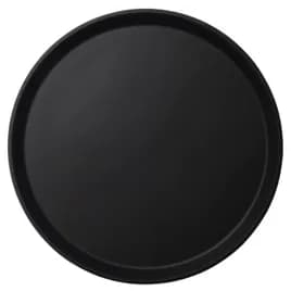 Camtread® Serving Tray 16 IN 1 Compartment Fiberglass Black Round Non-Skid 1600 Count/Case