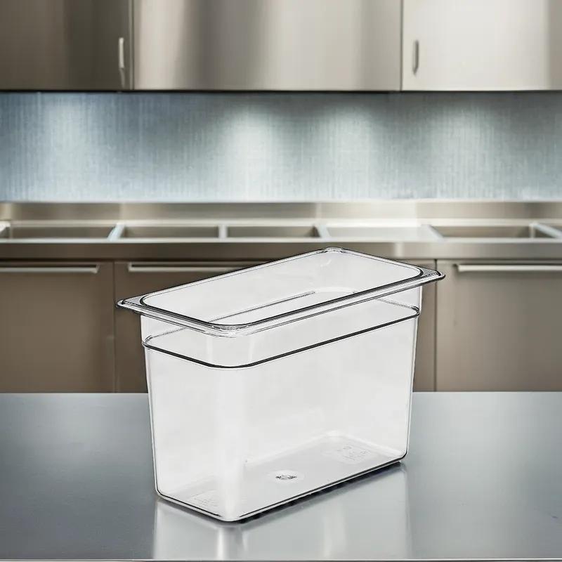 Camwear® Food Pan 1/3 Size 8 IN 73 QT Clear Rectangle 1/Each