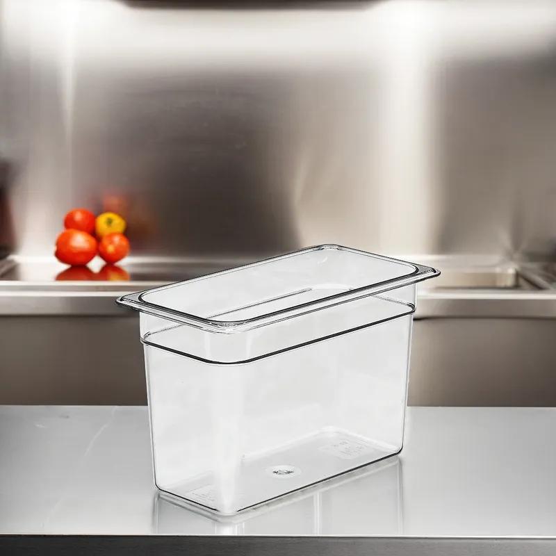 Camwear® Food Pan 1/3 Size 8 IN 73 QT Clear Rectangle 1/Each