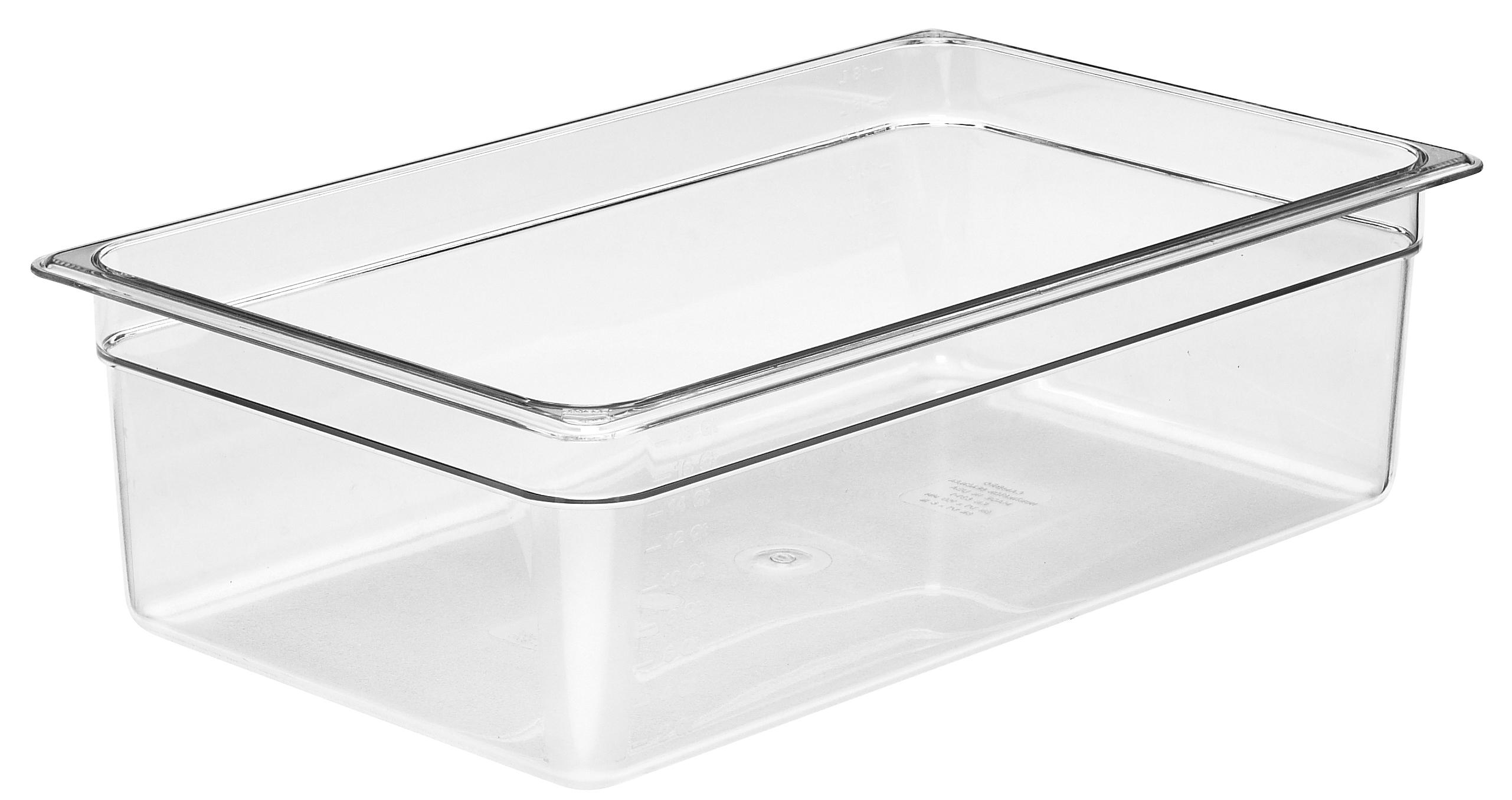 Camwear® Food Pan Full Size 20.875X12.75X6 IN 20.6 QT Clear PC 1/Each