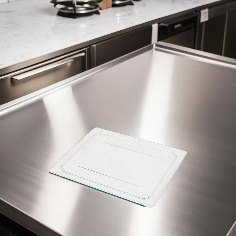 Lid 1/2 Size 12.75X10.4375 IN Clear Rectangle With Handle Lid 1/Each