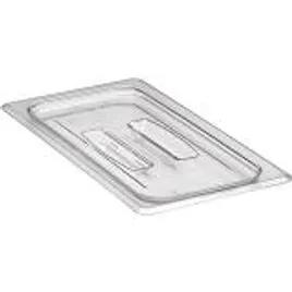 Salad Lid Food Pan 1/3 Size Clear PC With No Hole Lid 1/Each