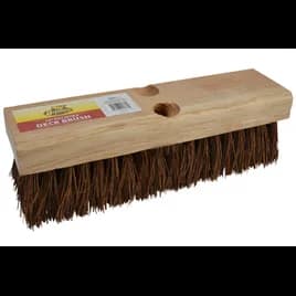 Deck Brush 10 IN Wood Palmyra Brown Tan Without Handle 1/Each