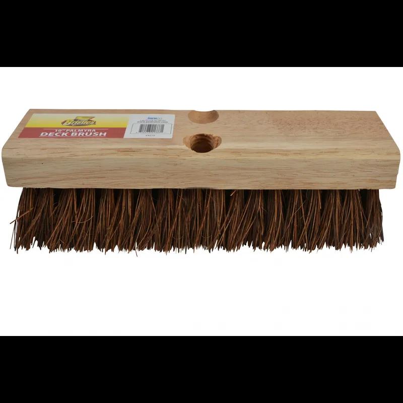 Deck Brush 10 IN Wood Palmyra Brown Tan Without Handle 1/Each