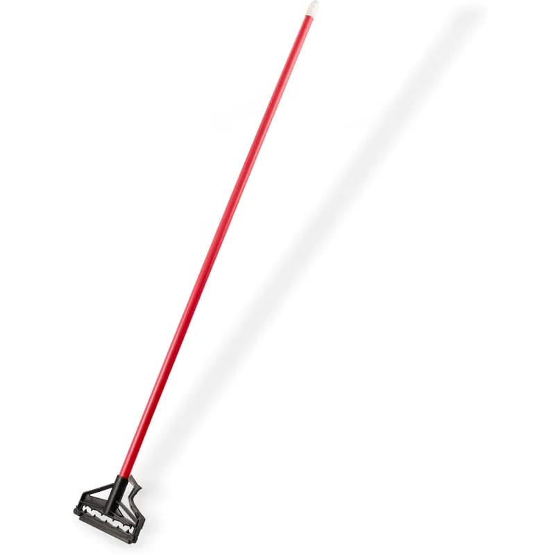 Mop Handle Red Fiberglass With 7.5IN Head Quick Change 1/Each
