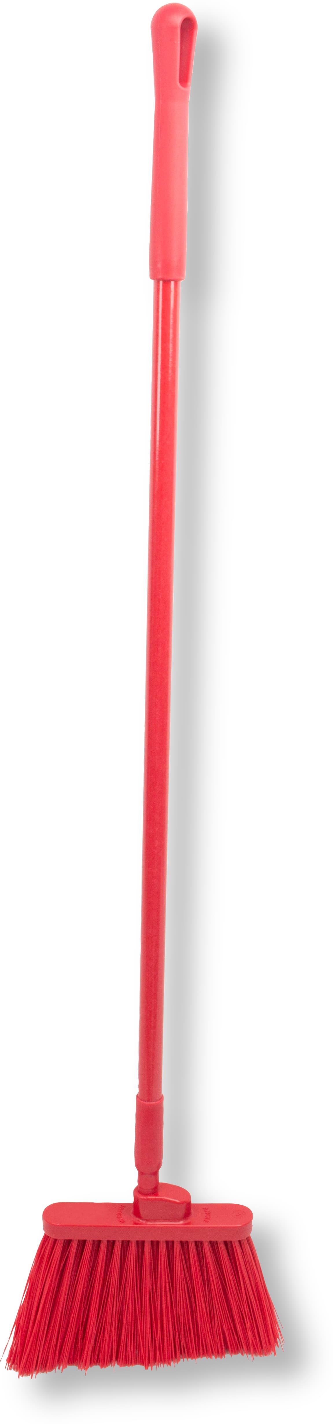 Sparta® Restroom Broom 56IN Red PP Polyester Threaded Color-Coded With 12IN Head Angled 1/Each
