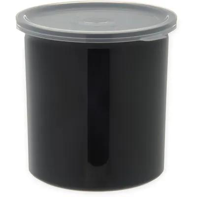 Stirrer/Straws Food Storage Container 1.2 QT Black Round PP 1/Each