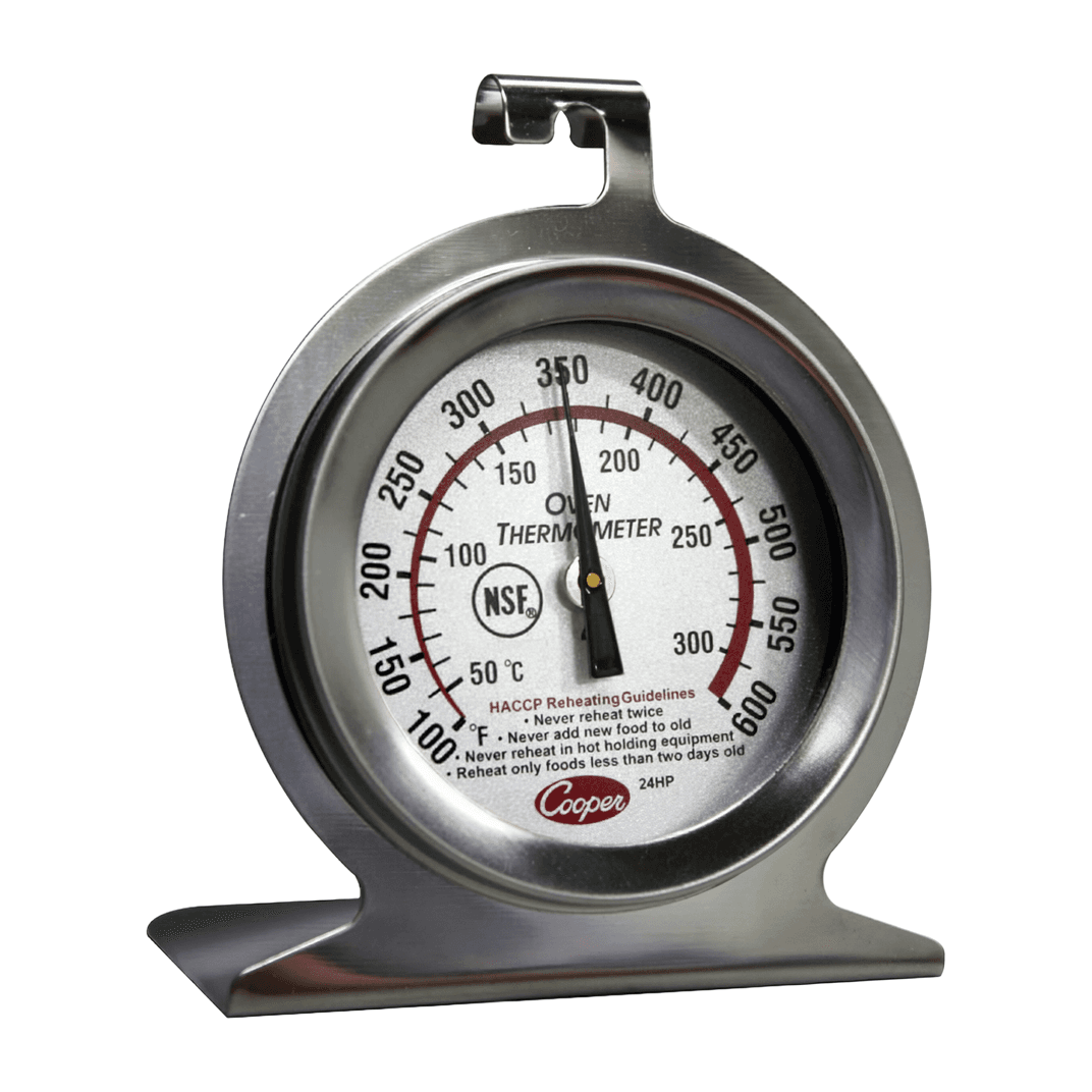 Oven Thermometer Hanging Dial 100F to 600F 2IN Display 1/Each