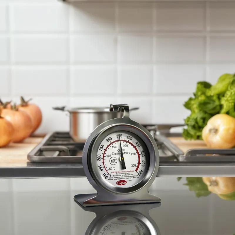 Oven Thermometer Hanging Dial 100F to 600F 2IN Display 1/Each