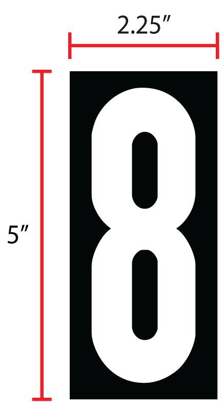 Magnetic Sign 15.75 IN Magnet #8 For Pump Topper Sign 25/Pack