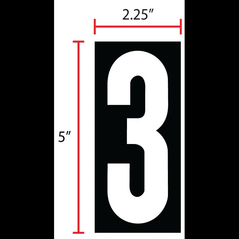 Magnetic Sign #3 Gas Pump Topper 25/Pack