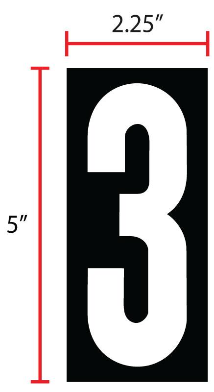 Magnetic Sign #3 Gas Pump Topper 25/Pack