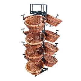 Merchandiser Display Rack With 12 Baskets 1/Each