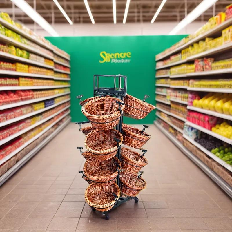 Merchandiser Display Rack With 12 Baskets 1/Case