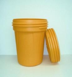 Storm Drain Spill Kit Drum 20 GAL Yellow Screw Top 1/Each