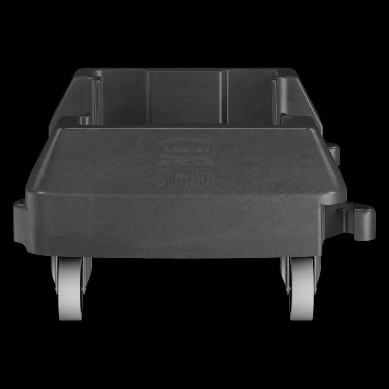 Slim Jim® Cleaning Cart Dolly 23.81X14.63X8.38 IN Black Resin Trainable 3 IN Non-Marking Casters 1/Each