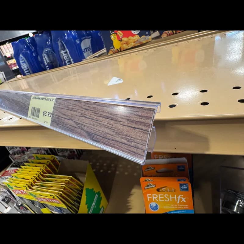 Cheese Produce Retail Tag Molding Shelf Molding 4 FT 10/Case