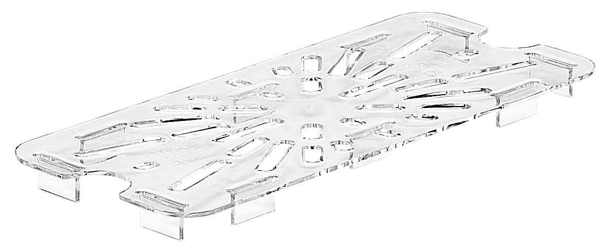 Camwear® Food Pan Drain Shelf 1/3 Clear 6/Case