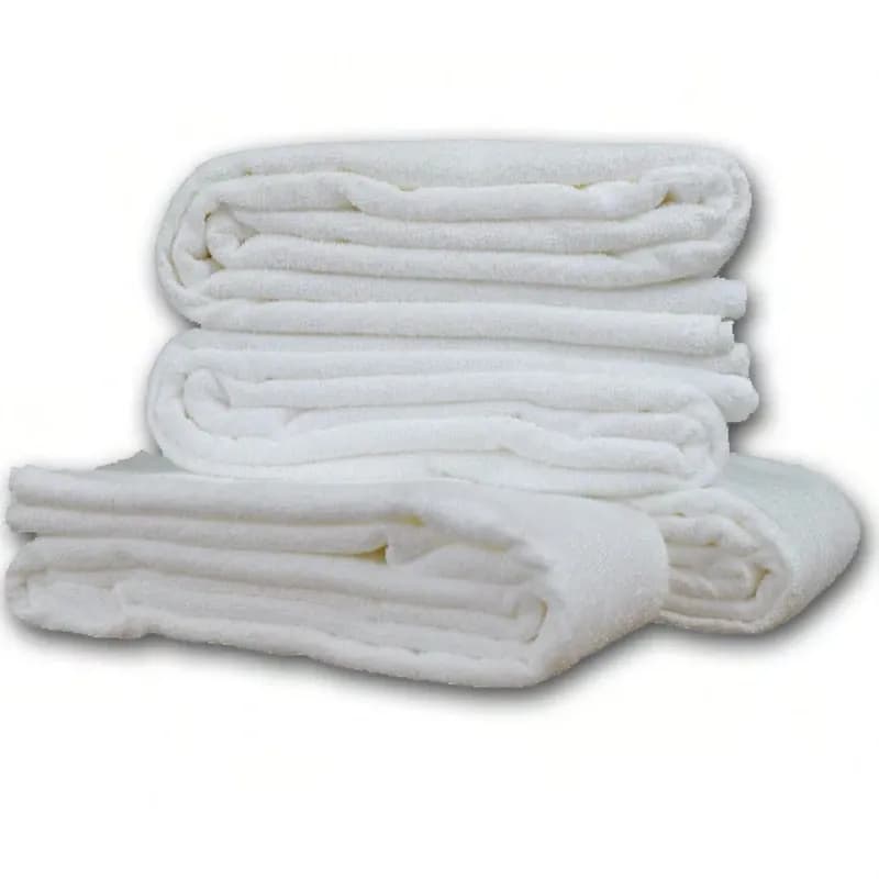 CourtClean Cleaning Towel 6 FT Terry Cloth White 6 Count/Pack