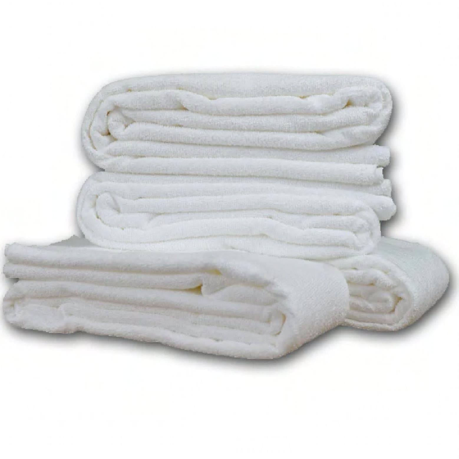 CourtClean Cleaning Towel 6 FT Terry Cloth White 6 Count/Pack