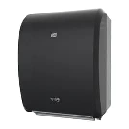 Tork H71 Paper Towel Dispenser 9.32X12.32X15.95 IN Plastic Wall Mount Black Standard Roll Electronic Sensor 1/Each