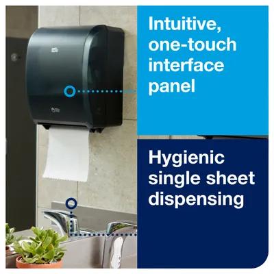 Tork H71 Paper Towel Dispenser 9.32X12.32X15.95 IN Plastic Wall Mount Black Standard Roll Electronic Sensor 1/Each