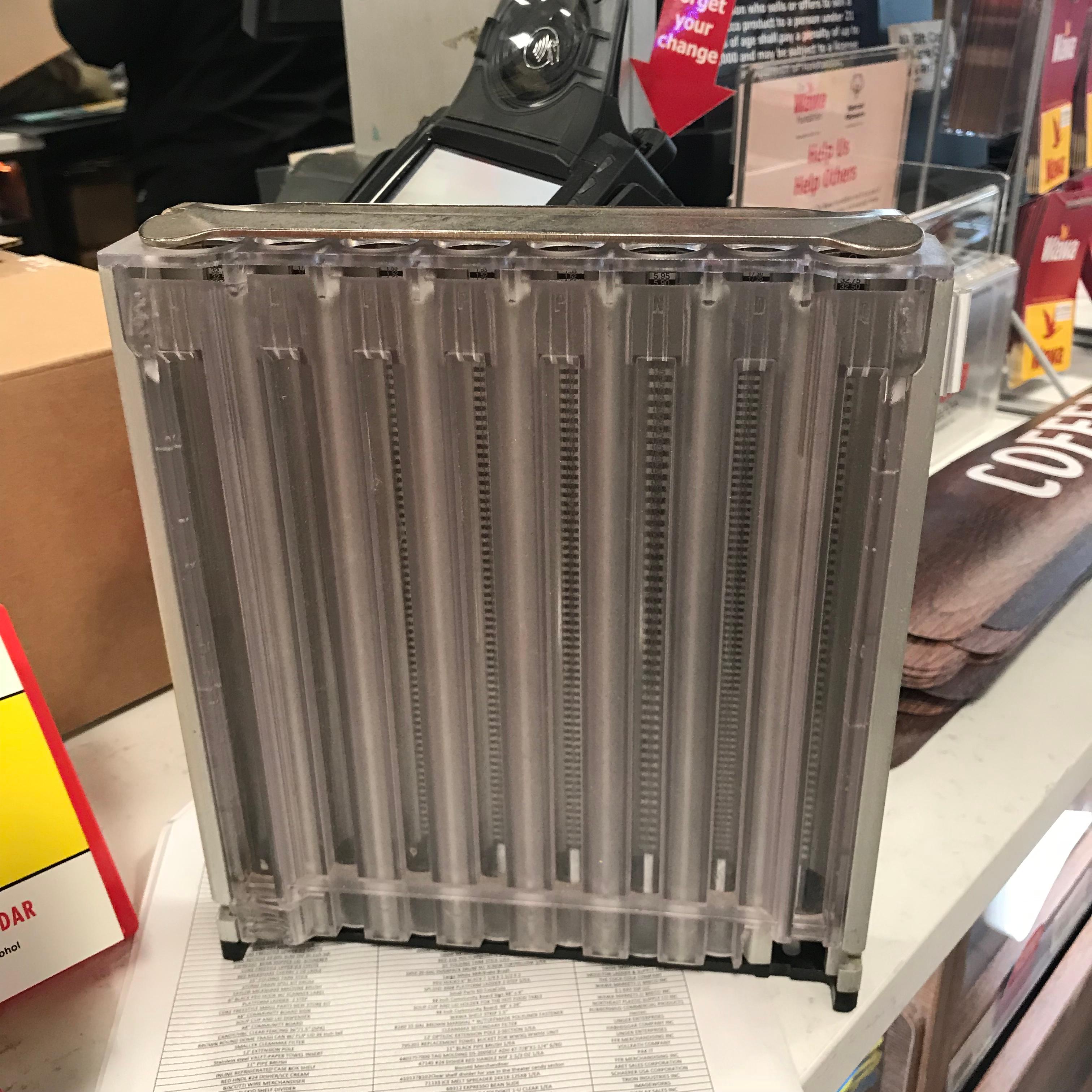 Coin Canister Plastic Clear 1/Each