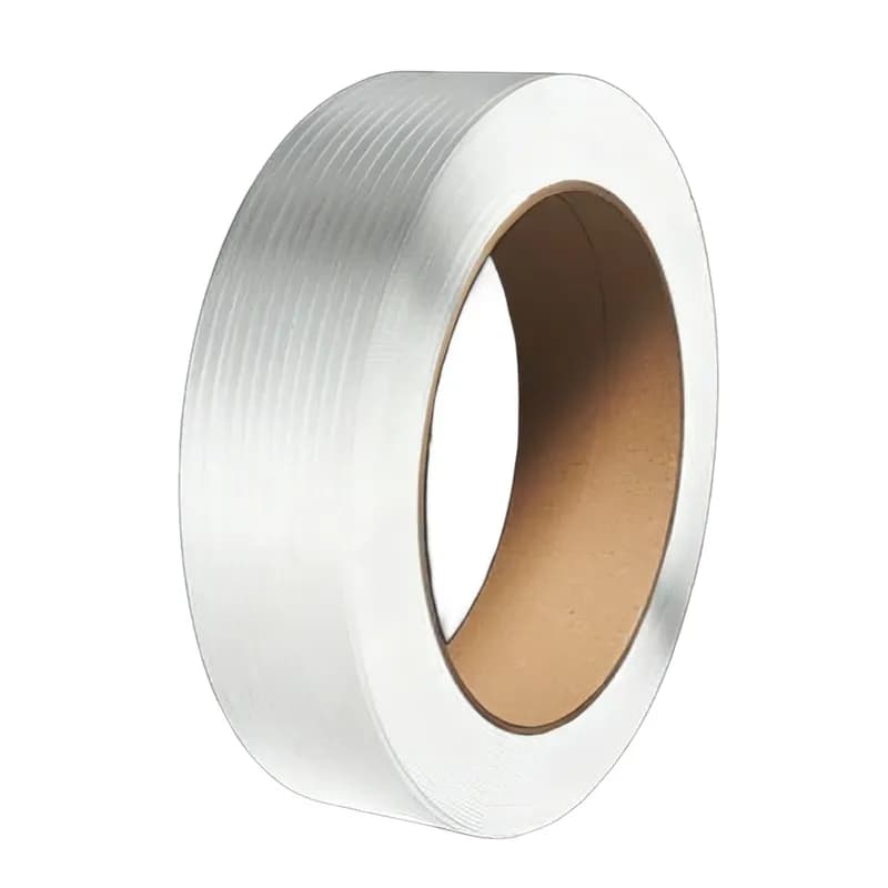 Strapping 0.375IN X5250FT White Non-Woven Polyester Fiber 1/Each