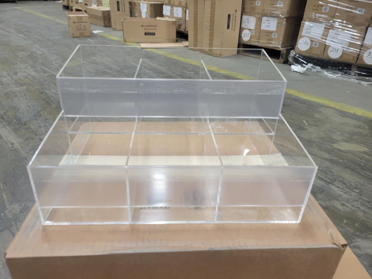 Merchandising Bin Plastic Clear 1/Each