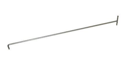 Peg Hook 30 IN Metal Silver 1/Each