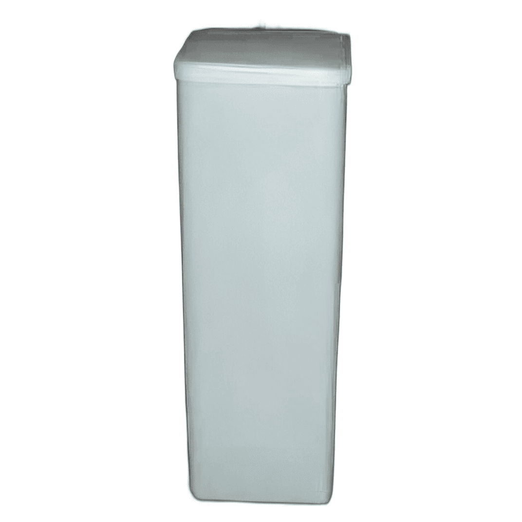 Trash Can 20 GAL 80 QT Plastic With Flat Lid 1/Each