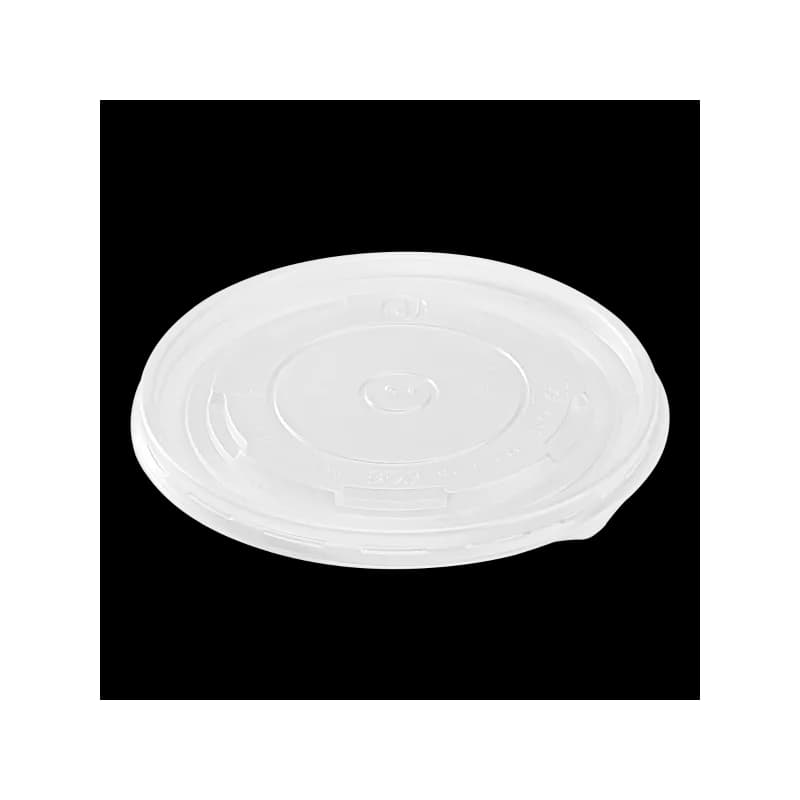Karat® Lid Flat 5.6 IN PP Clear Round For 24-32 OZ Container 600/Case
