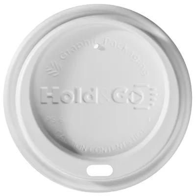 Lid Dome PS White For 8 OZ Hot Cup With Hole 1200/Case