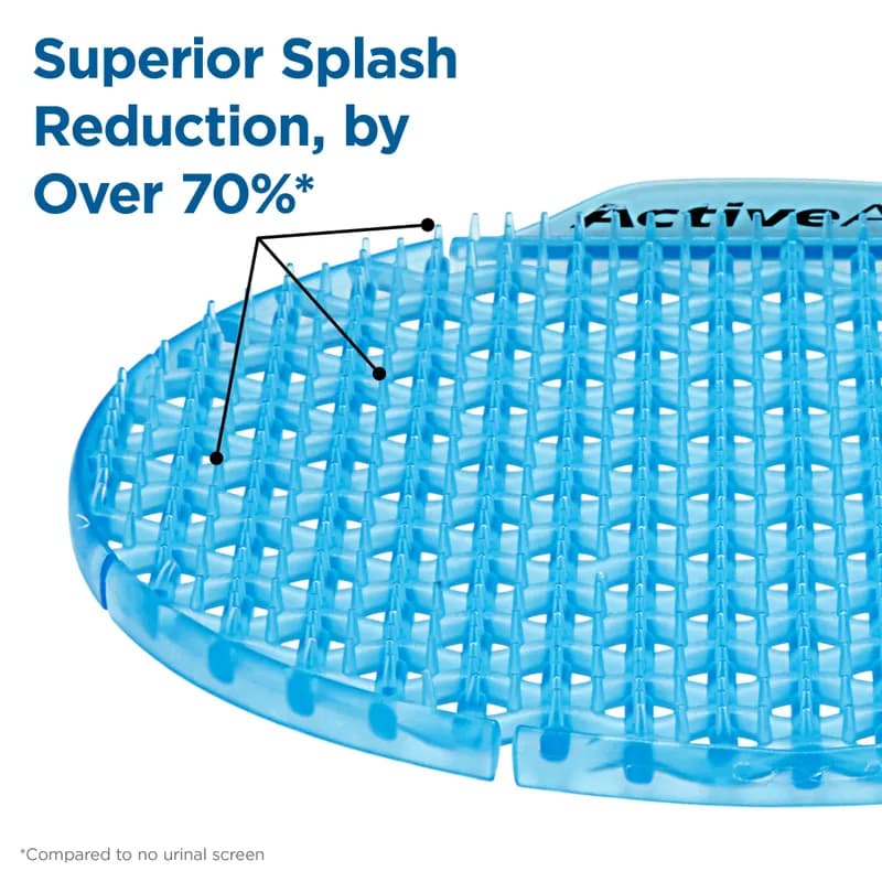 ActiveAire® Urinal Screen Coastal Breeze Blue Plastic Low Splash Deodorizer 12/Case