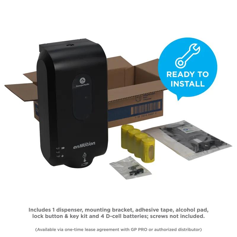 enMotion® Hand Sanitizer & Soap Dispenser Black Automatic Surface Mount For enMotion Gen2 1/Each