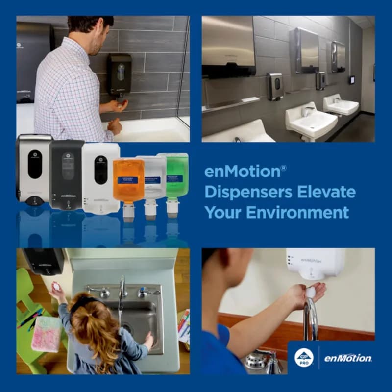 enMotion® Hand Sanitizer & Soap Dispenser Black Automatic Surface Mount For enMotion Gen2 1/Each