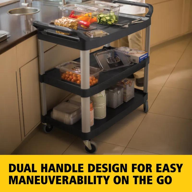 Xtra Utility Cart 40.6X20X38 IN 300 LB Black Gray Resin Open Sides 1/Each