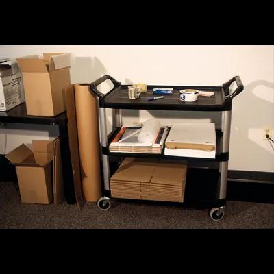 Xtra Utility Cart 40.6X20X38 IN 300 LB Black Gray Resin Open Sides 1/Each