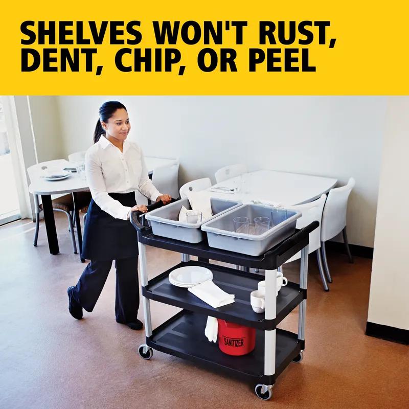 Xtra Utility Cart 40.6X20X38 IN 300 LB Black Gray Resin Open Sides 1/Each